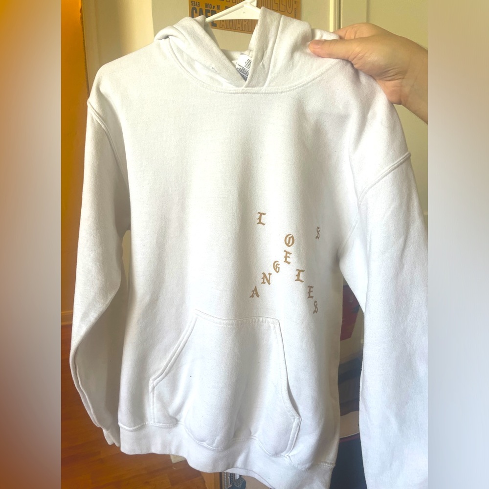 Kanye TLOP Los Angeles White Hoodie SIZE SMALL